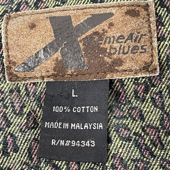 XtremeAir Blues Jean Jacket Womens Large Blue Buttons - Picture 2 of 10